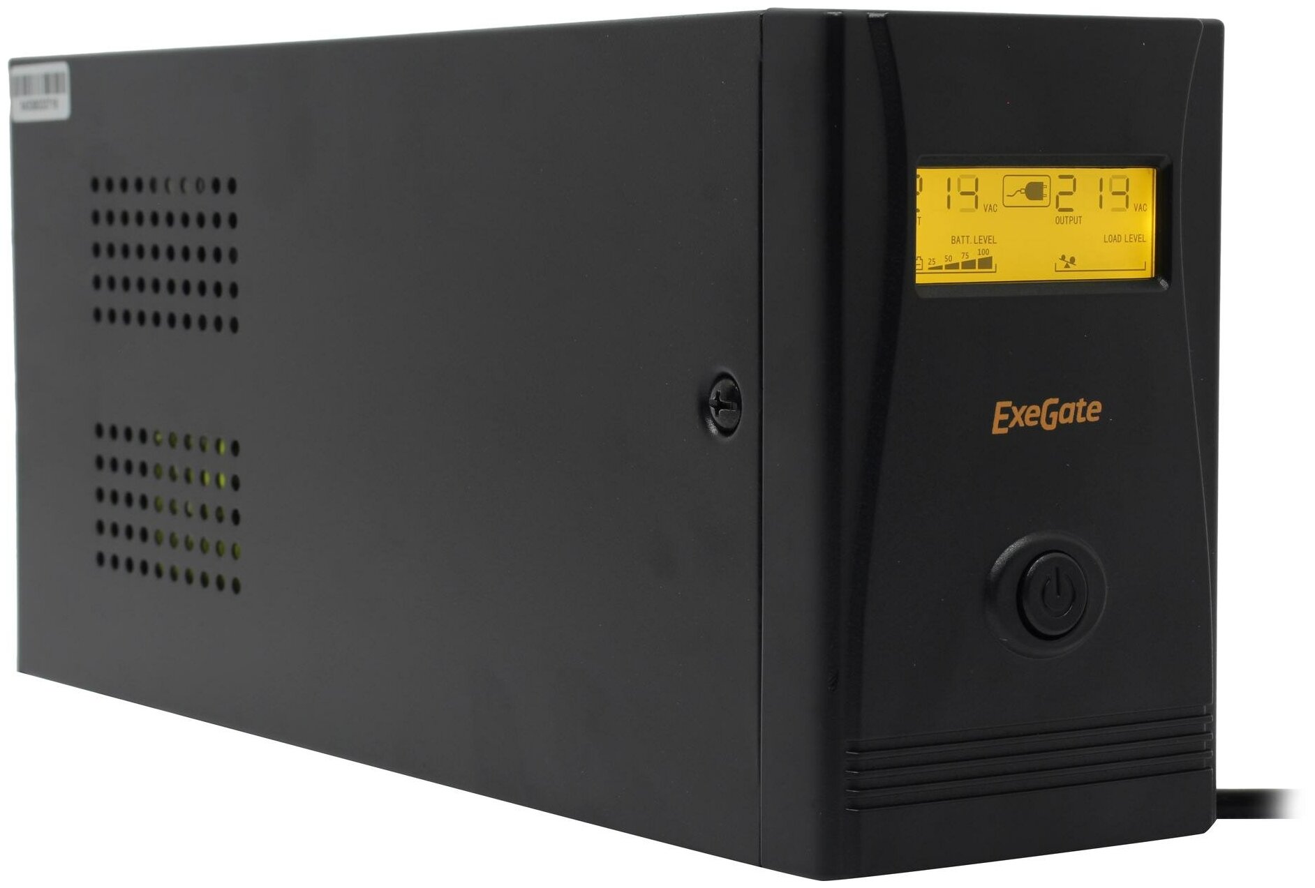 Exegate EP285586RUS ИБП ExeGate SpecialPro Smart LLB-600.LCD.AVR.C13 600VA/360W LCD AVR 4*IEC-C13 Black