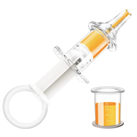 IBRICO / Дозатор шприц для лекарств с мерным стаканчиком-колпачком и силиконовым наконечником в футляре