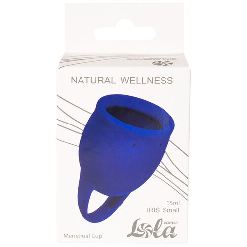 Lola games Менструальная чаша Natural wellness, 1 шт., синий