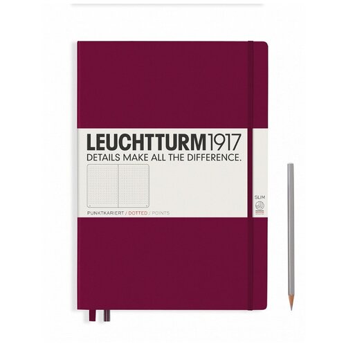 фото Книга для записей leuchtturm1917 master slim a4+, в точку, винный