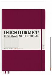 Книга для записей Leuchtturm1917 Master Slim A4+, в точку, винный