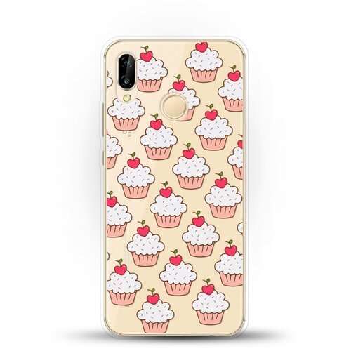 фото Силиконовый чехол капкейки на huawei nova 3e andy & paul