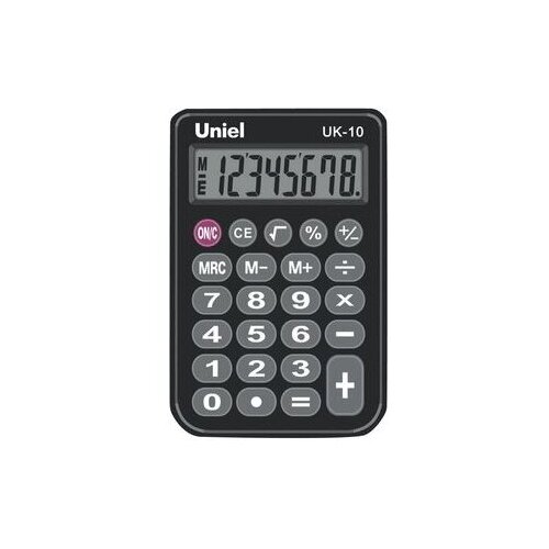 Калькулятор Uniel UK-11K (черный) СU103
