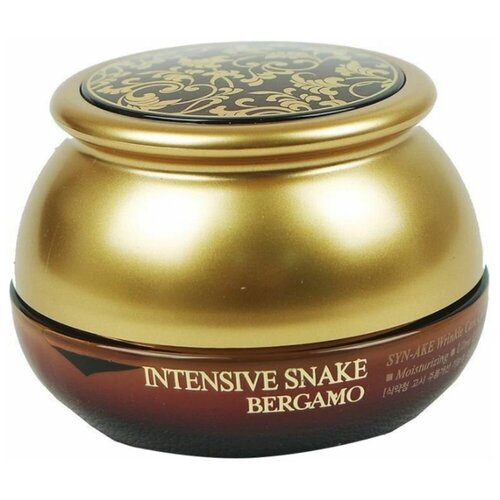 Интенсивный антивозрастной крем с экстрактом змеиного яда Bergamo Intensive Snake Syn-ake Wrinkle Care Cream, 50 г