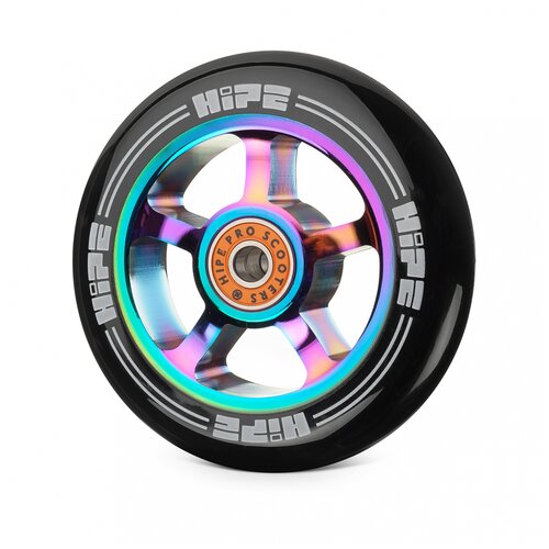 фото Колесо для самоката hipe н1 100mm неохром/черный