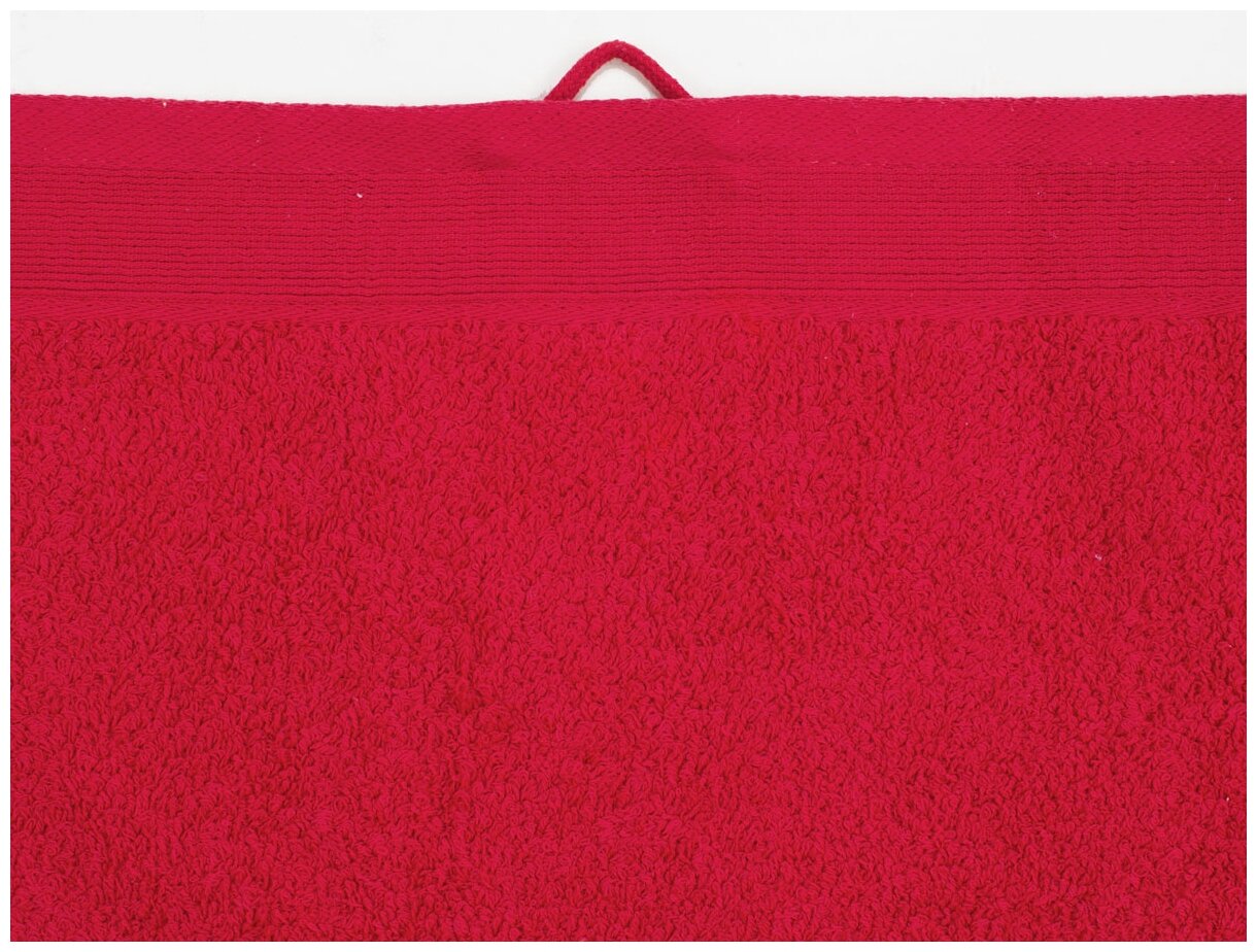Полотенце махровое Guten Morgen, цвет:красный (100х150) - фотография № 5