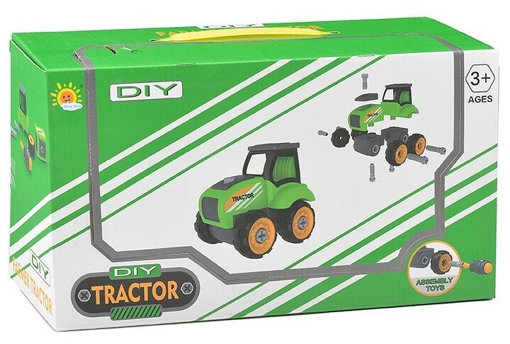 Конструктор "Трактор" в коробке