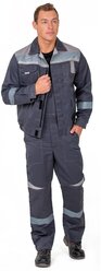 Костюм рабочий мужской Raida куртка и полукомбинезон серый (размер - 48-50, рост -182-188)