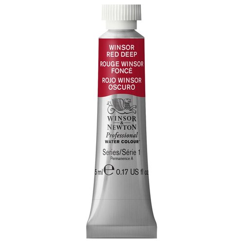 Winsor & Newton Акварель художественная Professional, 3 шт., винзор насыщенно-красный