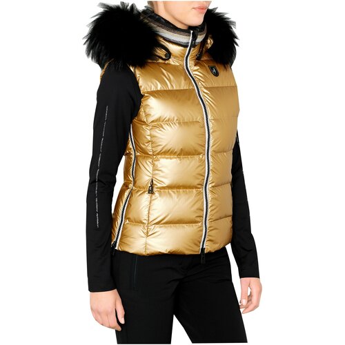 фото Жилет горнолыжный toni sailer 2020-21 lou metallic fur golden glacier (eur:36)