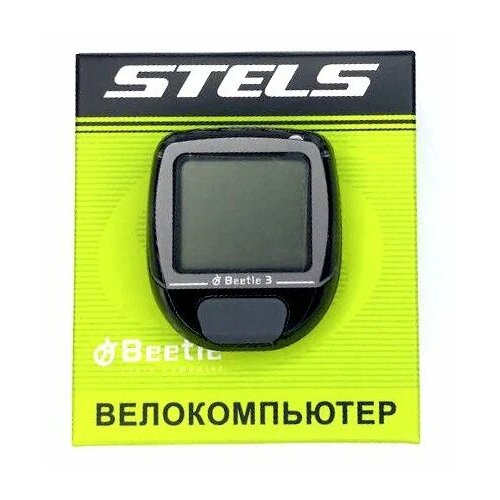 Велокомпьютер BEETLE-3, черный,10 функций от маши