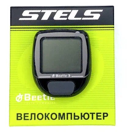 Велокомпьютер BEETLE-3, черный,10 функций от маши