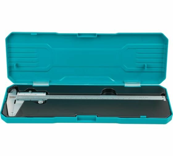 фото Штангенциркуль механический 200 мм в пластиковый коробке TOTAL
