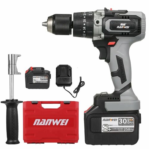 Бесщеточный дрель-шуруповерт 258TV для зимней рыбалки с ударной функцией и аккумулятором 6Ач 16390₽