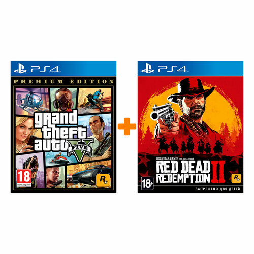 Набор Rockstar Games GTA V Premium Edition Red Dead Redemption 2 для PS4 4930₽