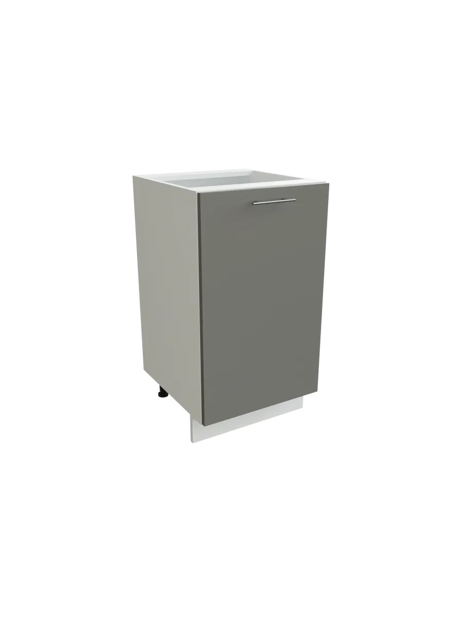Шкаф кухонный напольный модуль  SURA kitchen space  Валерия  с 1 ой дверью  серый  45х81 6х47 8 см