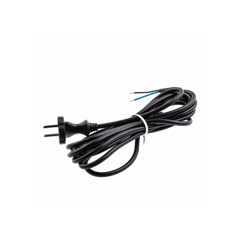 UX-2x075-3m-B Шнур сетевой с вилкой ЭРА UX-2x075-3m-B 3м ПВС 2x075мм2 черный цена за 1 шт