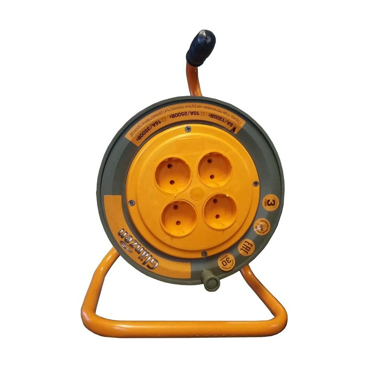 Удлинитель на катушке GLANZEN EB-30-004 ПВС 2х10 30м
