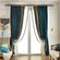 Бархатные шторы OLOEY зелёного цвета, Blue Coffee curtain, 1pc W100cmXH260cm, Ск...