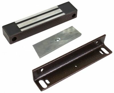 Замок электромагнитный AccordTec ML-180KB с уголком (коричневый)