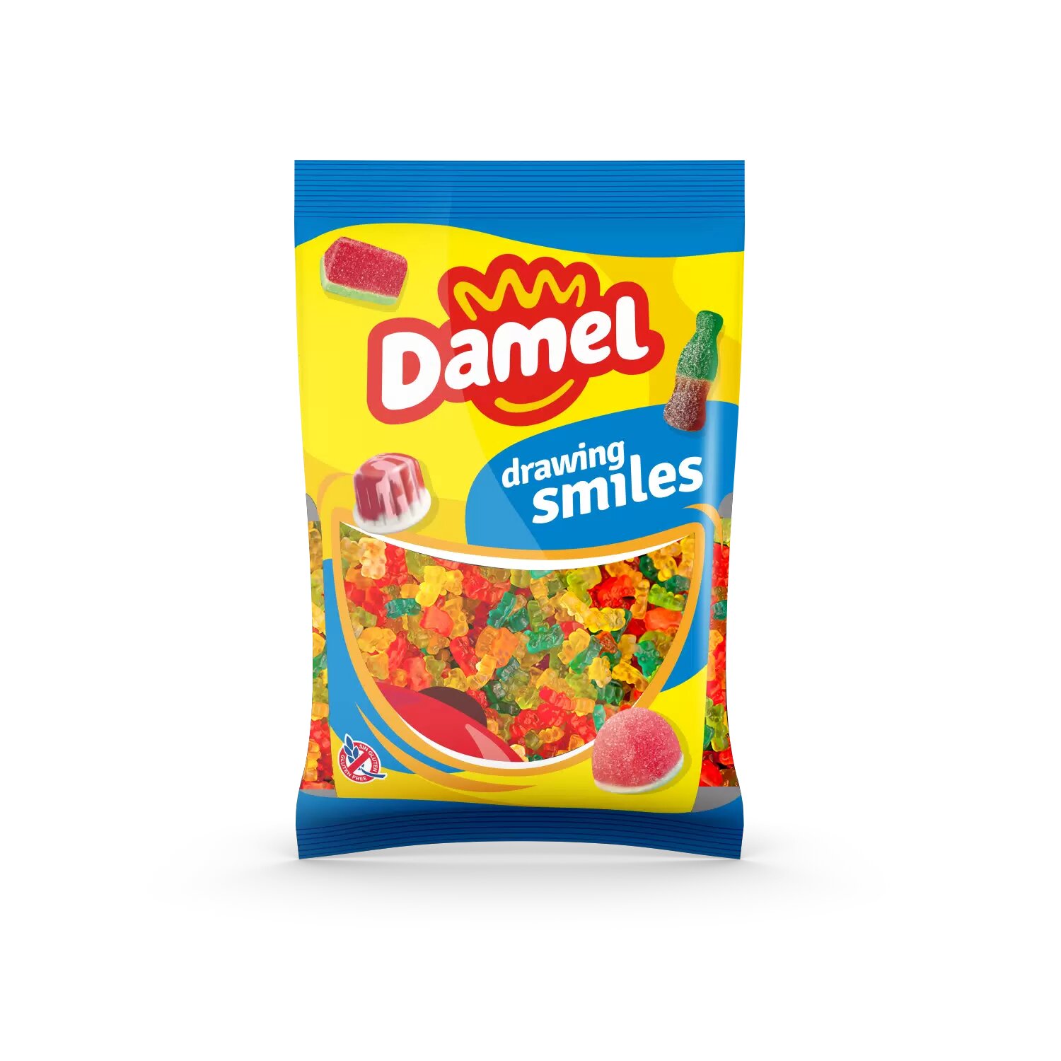 Мармелад Кладовая Кавказа  Мишки Мини   лимонный вкус  халяльный  1 кг