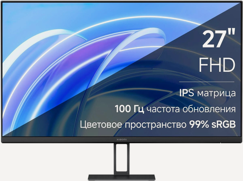 Изображение товара Монитор 27" Xiaomi A27i черный ( 1920x1080,100 Гц, IPS, LED, 6 мс, 1000:1, 250 Кд/м², 178°/178°, +DP 1.2,+ HDMI 2.0 )