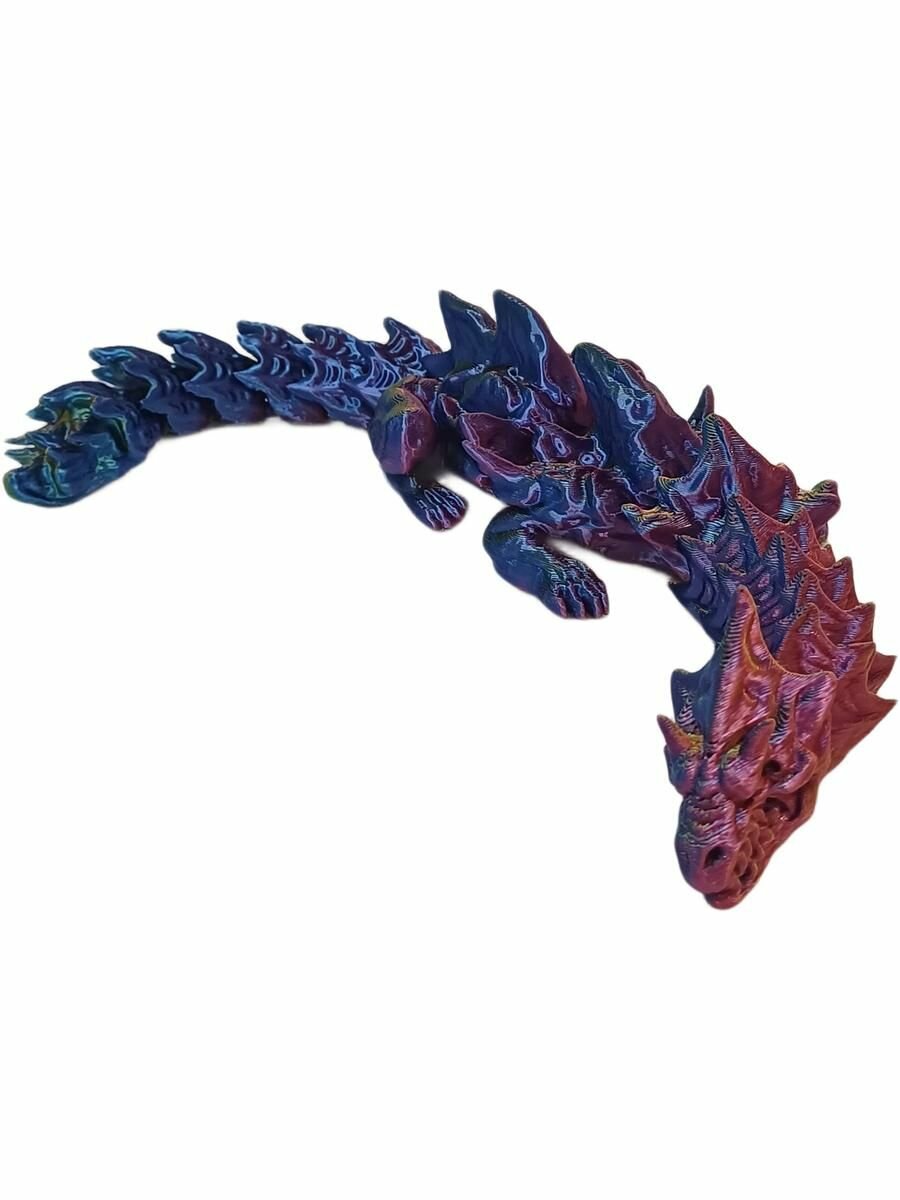 Дракон Флэкси подвижной 28 см, Игрушка антистресс