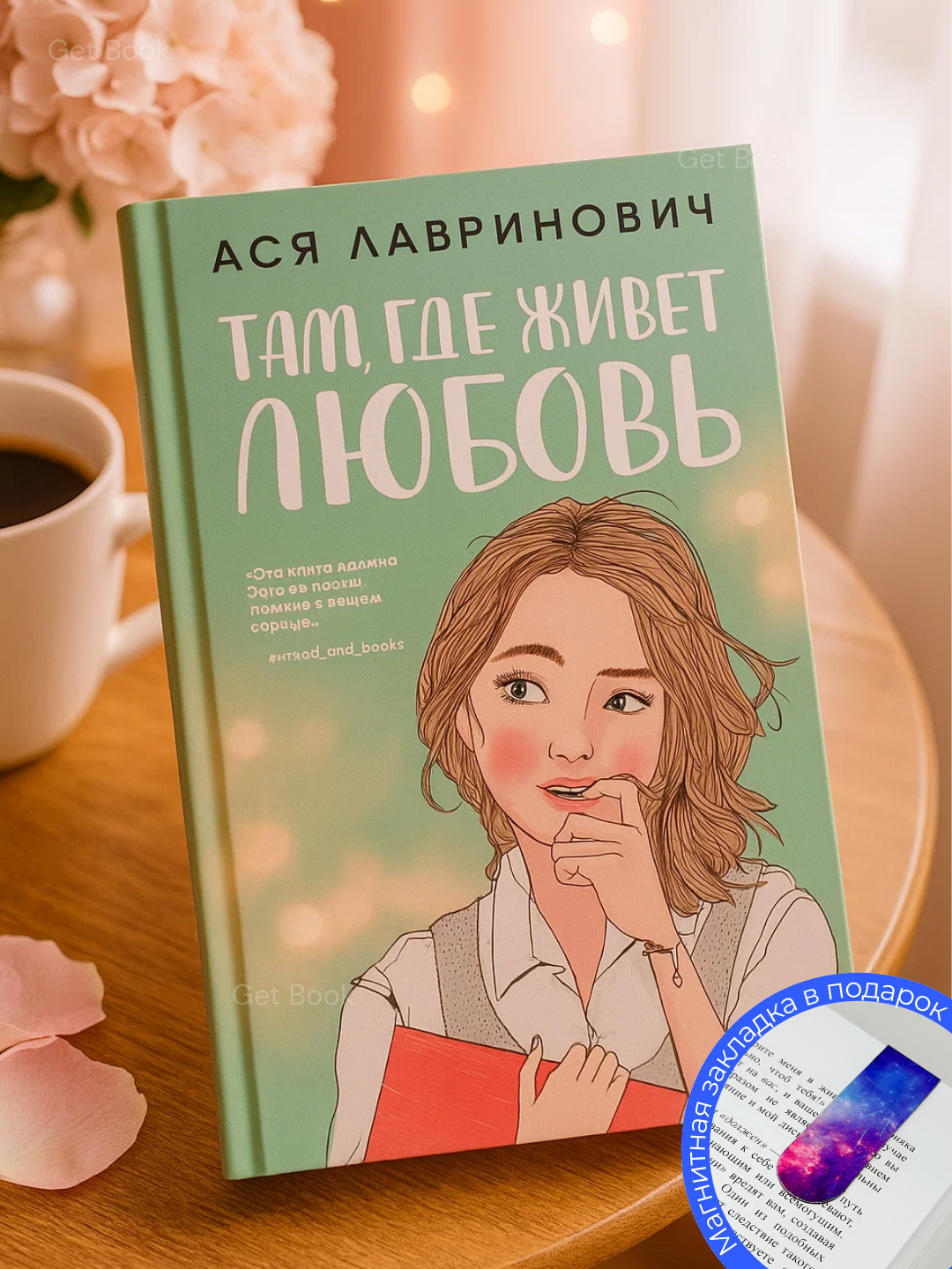 Книга "Там где живет любовь" Ася Лавринович, современная проза, мягкий переплет, 230 стр
