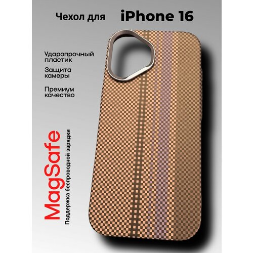 фото Чехол на iphone 16 с поддержкой беспроводной зарядки под карбон из ударопрочного пластика с защитой камеры mosbros