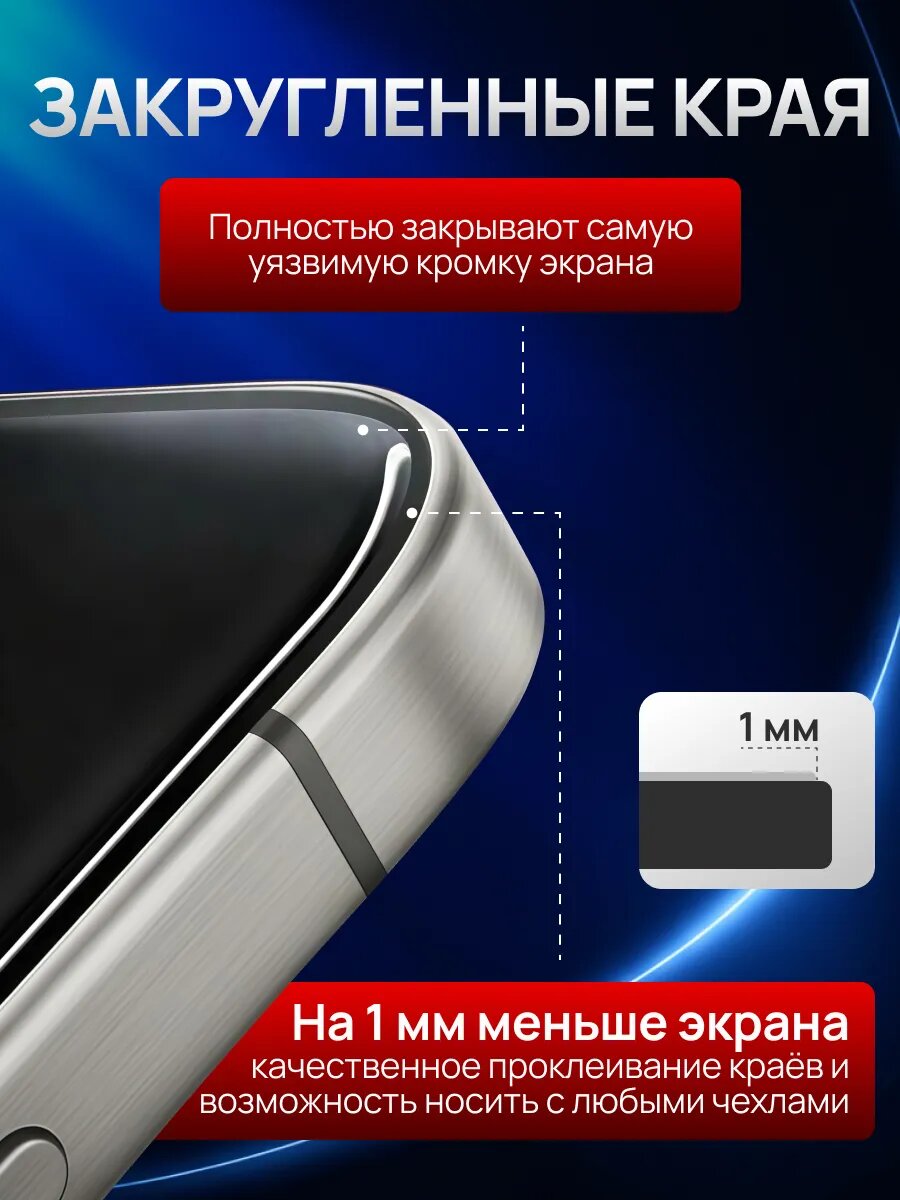 3 шт / Защитное стекло для iPhone 15 Pro Max, закаленное, олеофобное, с автоматической установкой — фото 1
