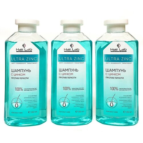 Шампунь с цинком против перхоти 3шт по 350мл.