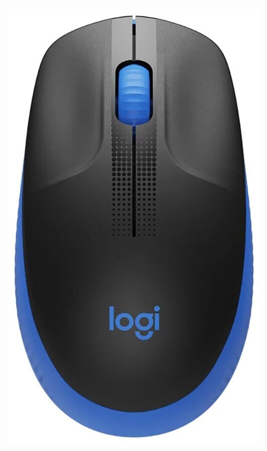 Мышь беспроводная Logitech M190, 1000dpi, Wireless/USB, Черный/Синий, 910-005925