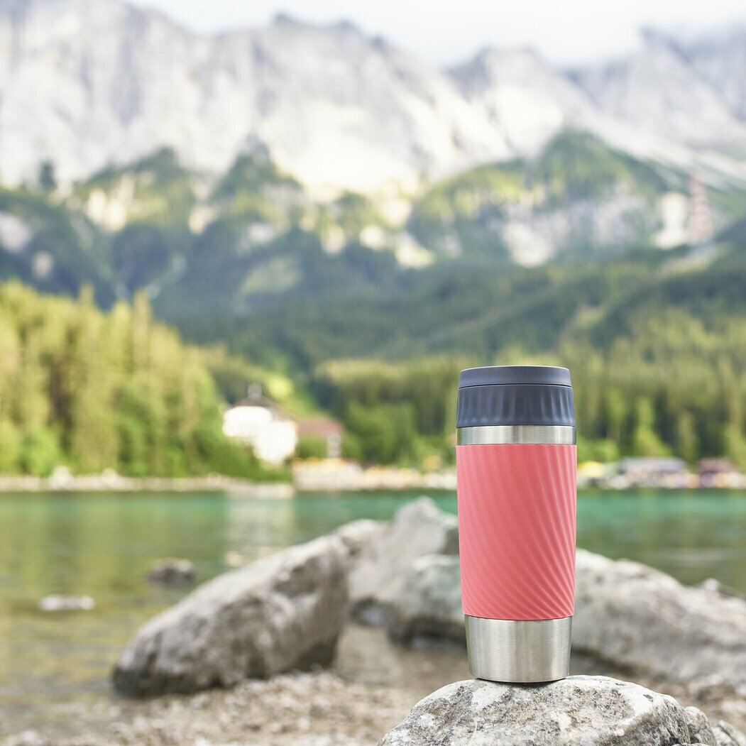 Термокружка Emsa Travel Mug Easy Twist Pink (N2011600) - фотография № 11