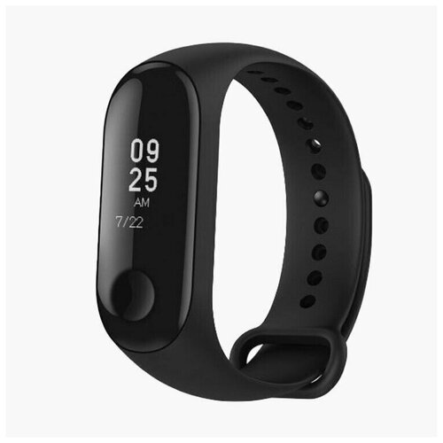 Ремешок WB13 для Xiaomi Mi Band 3/Mi Band 4 силиконовый Черный ремешок для xiaomi mi band 3 4 силиконовый голубой