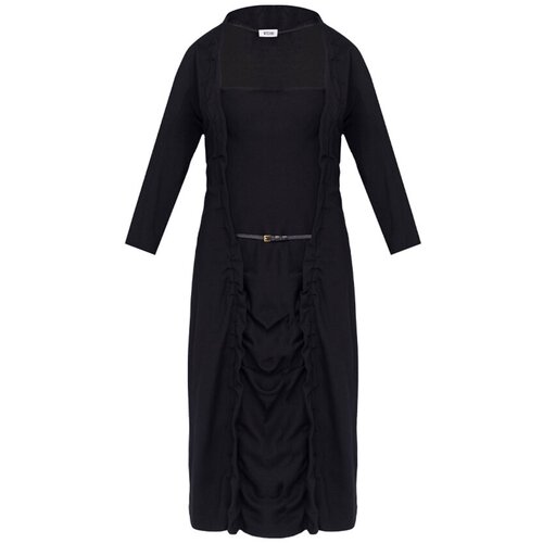 Платье MOSCHINO, вечернее, прилегающее, размер 44, черный