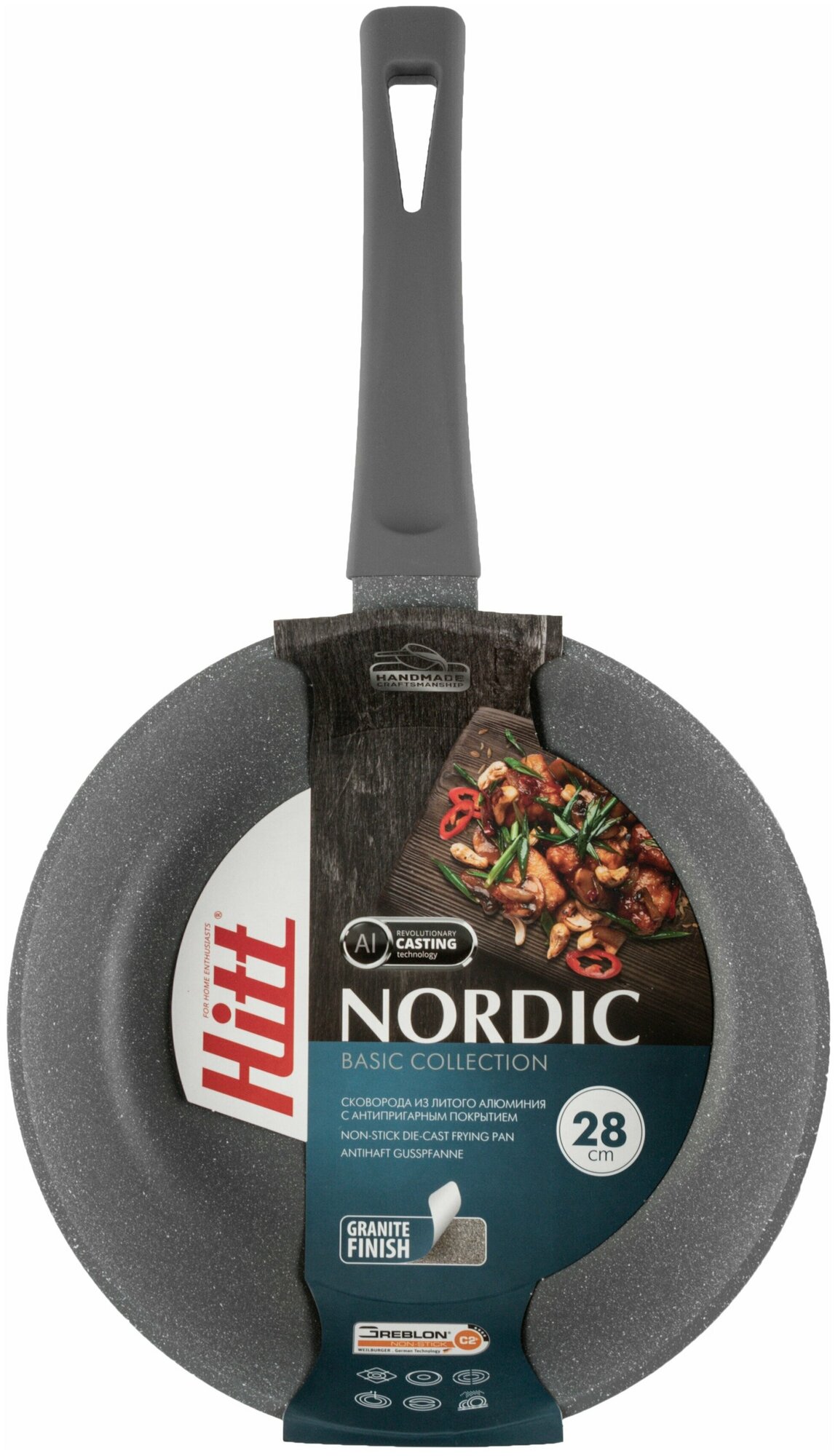 Сковорода Hitt Nordic 28 см HN1028