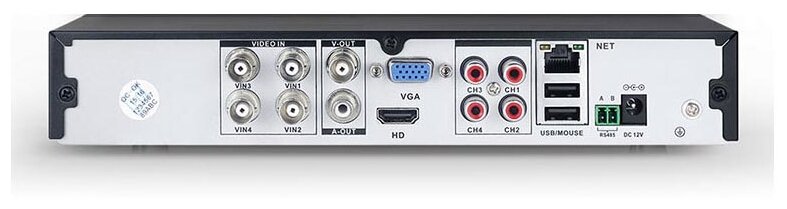 Гибридный видеорегистратор PS-link A2104HX на 4 канала с поддержкой 5Мп камер