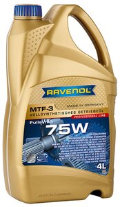 Масло Трансмиссионное Синтетическое Mtf-3 Sae 75W 4L Ravenol арт. 4014835719897