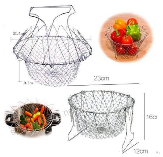Дуршлаг сетка универсальная для фритюра Кухонная утварь Ёмкость для сцеживания жидкости - фотография № 3
