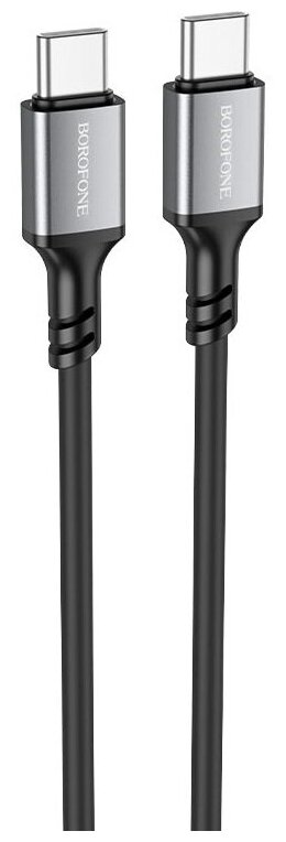 Кабель BOROFONE BX83 Famous, USB Type-C - USB Type-C, 60W, 1м, черный