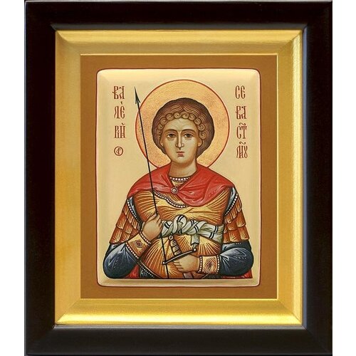 Мученик Валерий Севастийский, икона в киоте 14,5*16,5 см мученик валерий севастийский икона в киоте 14 5 16 5 см