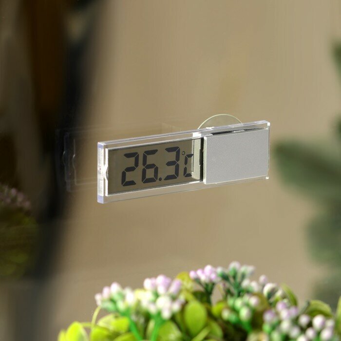 Термометр Luazon LTR-17, электронный, на присоске, прозрачный - фотография № 7