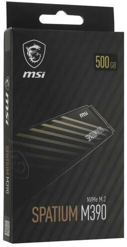 Твердотельный накопитель MSI SPATIUM 500 ГБ M2 Spatium M390