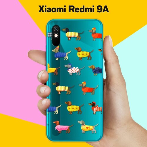 Силиконовый чехол Модные Таксы на Xiaomi Redmi 9A силиконовый чехол модные таксы на xiaomi redmi 9a