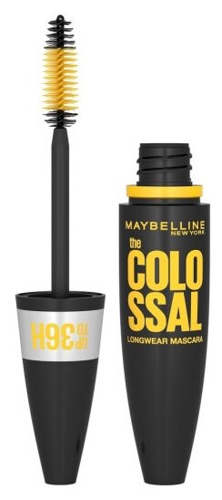 Maybelline New York Тушь для ресниц The Colossal 100% объем и стойкость, черный