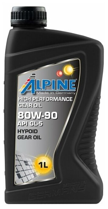 Масло трансмиссионное Alpine Gear Oil 80W-90 GL-5 канистра 1л, арт. 0100701