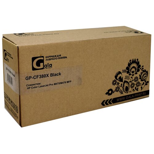 Картридж GalaPrint GP_CF380X_BK лазерный картридж (HP 312X - CF380X) 4400 стр, черный картридж gp cf381a 312a для принтеров hp color laserjet pro cm476 cm476dn cm476dw cm476nw cyan 2700 копий galaprint