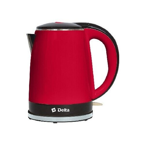 Чайник электрический Delta DL-1370 красный с чёрным