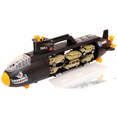 головоломки для детей и взрослых подводная лодка 11 деталей inplaywood Подводная лодка с базой/коробка/58*11*23
