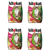 Корм сухой для кошек Kitekat, телятина аппетитная, 1,9 кг х 4 шт